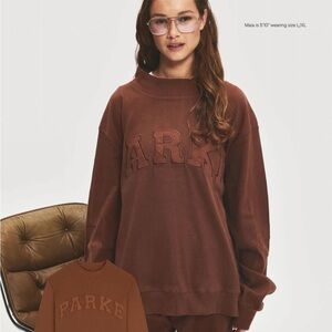 NEW PARKE Ribbed Varsity Pullover